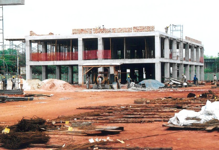 Andares de um bloco do IB em construção